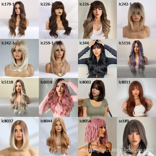 Heat Resistant Fibre Synthetic Bob Wigs